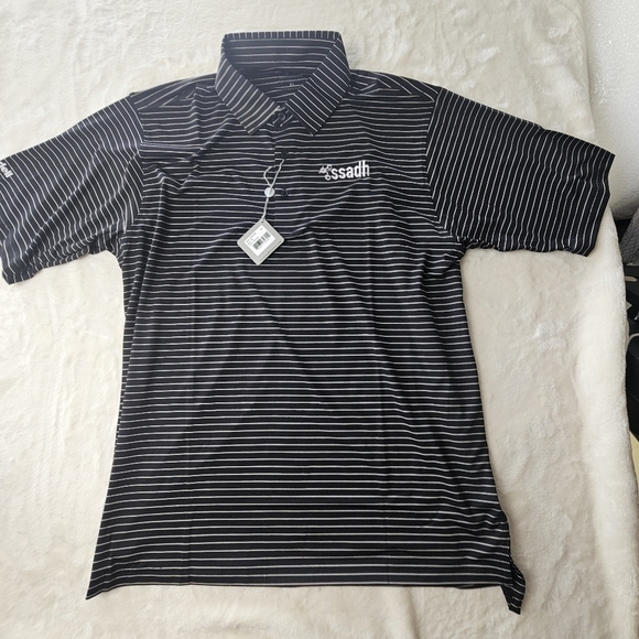 Bobby Jones Other - Bobby Jones Performance Men’s XL Golf Shirt Stripe Men’s NWT NEW corporate logo